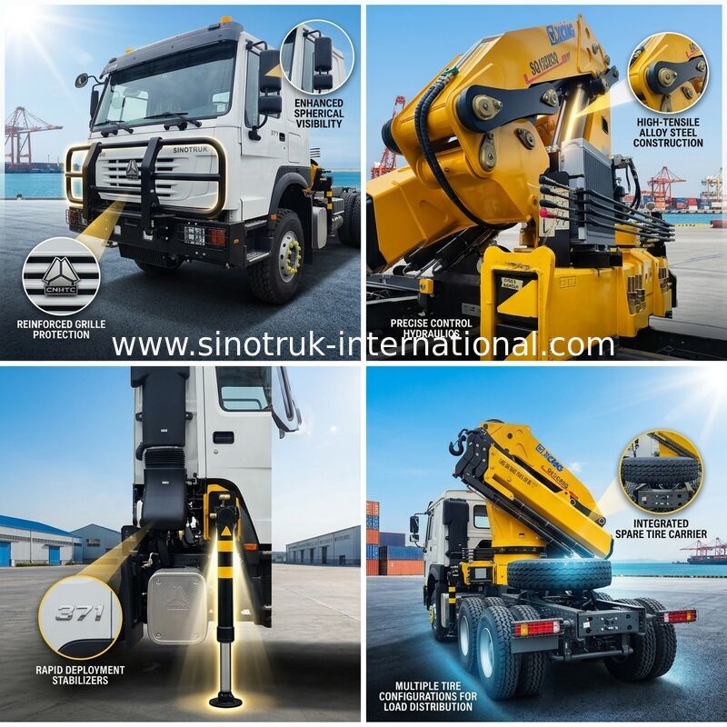 Ihr All-in-One-Arbeitspferd: HOWO 371HP 6x4 mit XCMG 12T Kran