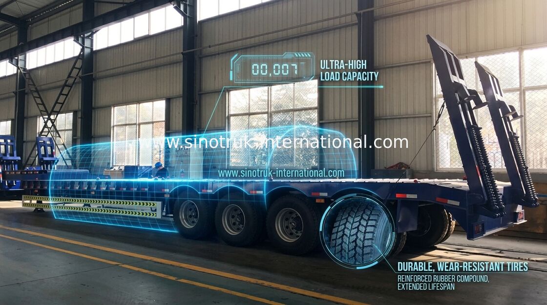 Spezieller Transport-halb Anhänger-LKW 80 Tonne 70 Tonne 60 Tonne 50 Tonne langes Leben