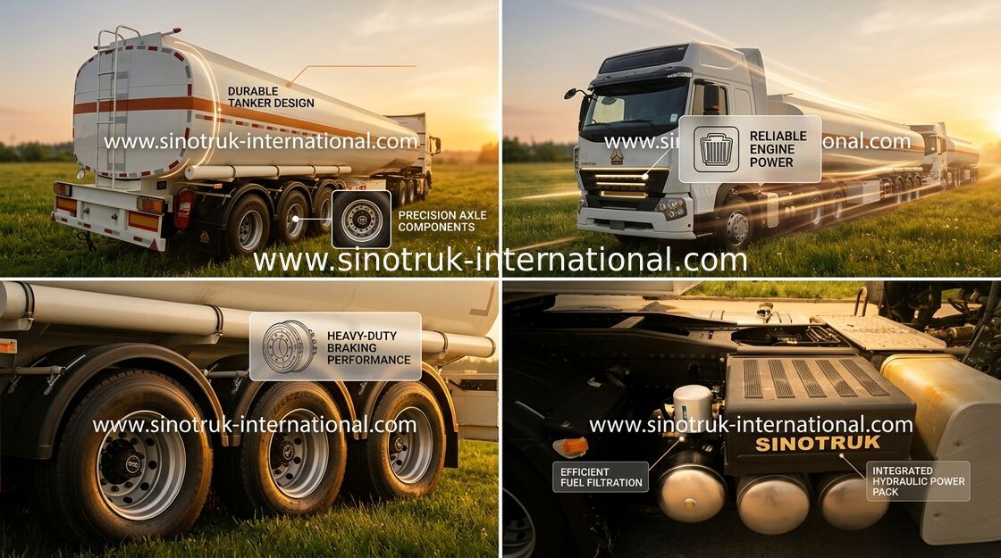 Halb Achsen-Brennöllieferwagen des Anhänger-A7 des LKW-3 mit 50000L - Behälter 65000L