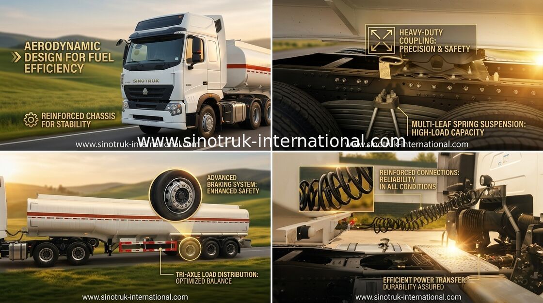 50 - 80 Tonnen 60cbm-Öl-Tankwagen-für Heizöl-Transport-Polyurethan-Malerei
