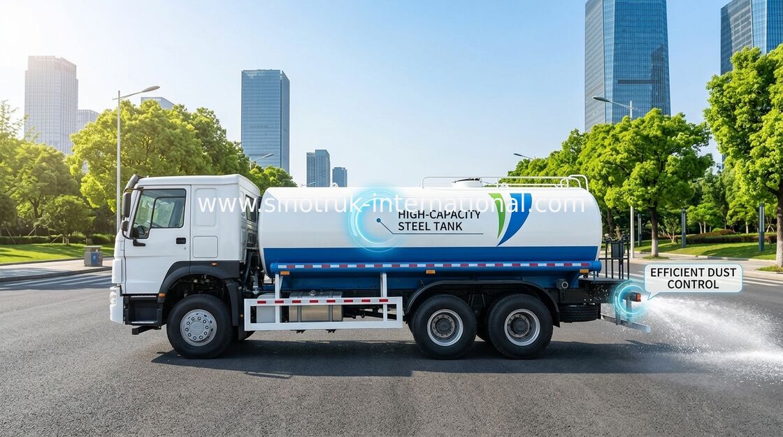 SINOTRUK HOWO Sprinkler-Wasserbehälter 10-25CBM 6 X 4 Euro 2 400 PS