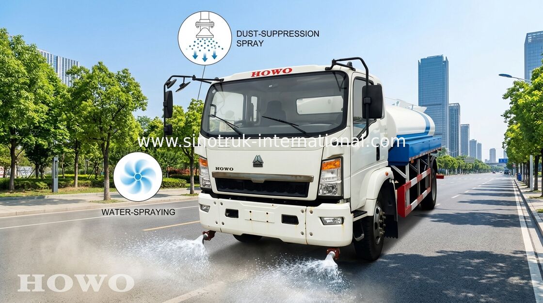 LKW 5 besprühen - Transporter-Fahrgestelle 8CBM SINOTRUK HOWO für die Straßen-Spülung
