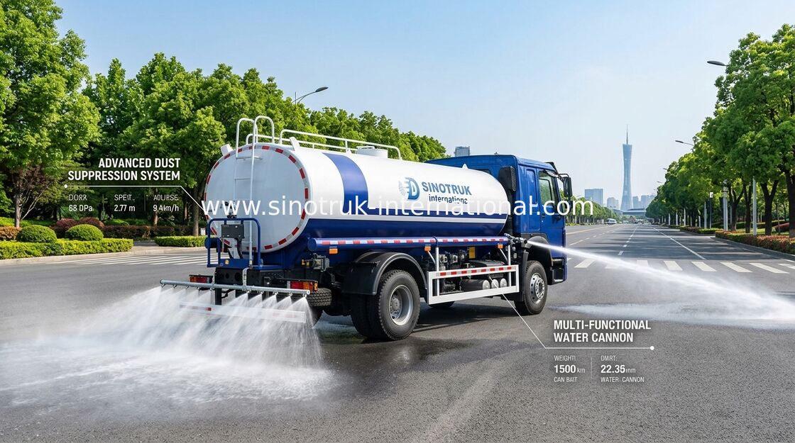 SINOTRUK HOWO Wasserbehälter 4x2 RHD 300PS 10CBM für den dauerhaften Wassertransport