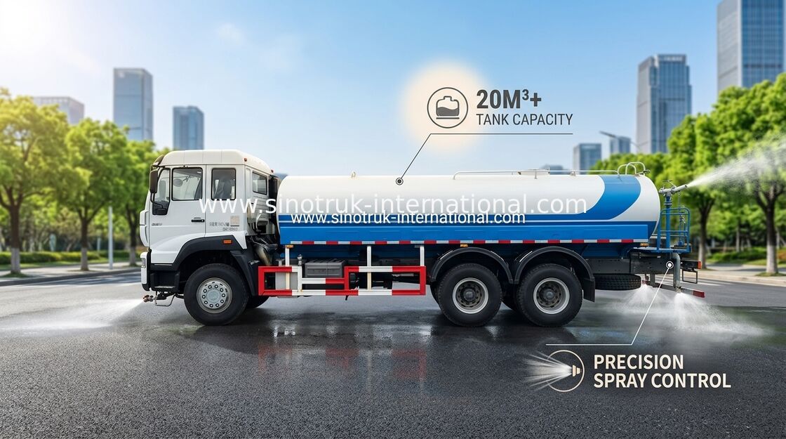 5000 reifen 9920 des Gallonen-Wasser-Tankwagen-SINOTRUK 11.00R20 Radial× 2496 × 3550 Millimeter