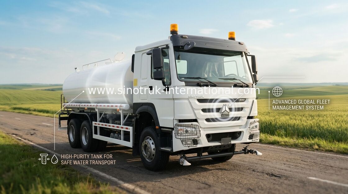 4650 1350mm Radstand Wassertankwagen mit VGD95 Vorderachse Leistung und Kapazität