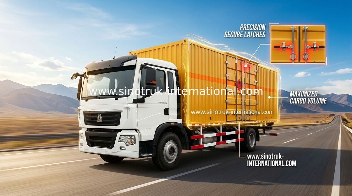 Lastwagen-Fahrzeug hohe Sicherheits-Vans Cargo Truck SINOTRUK HOWO 4X2 LHD Euro-2