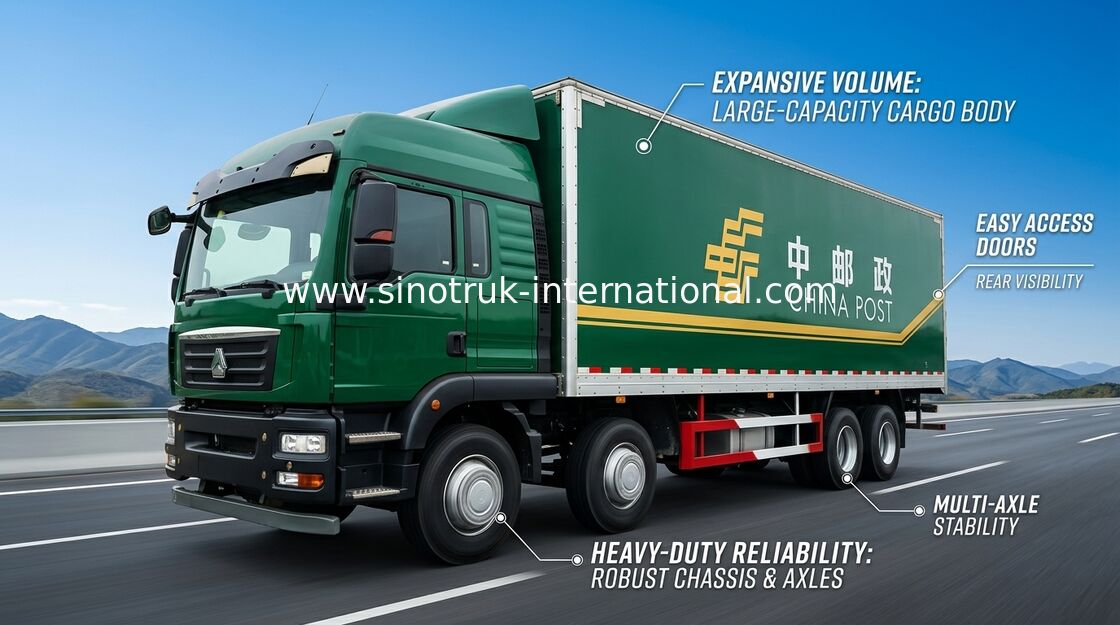 SINOTRUK HOWO Cargo Van Truck 30 - 40 Tonnen 6x2-Euro-2 336HP für Logistik-Industrie