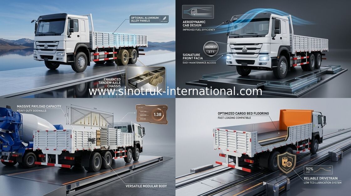 Fracht-LKW 8X4 RHD der 30 - 60 Tonnen Euro 2 hohen Sicherheits-336HP für logistische Industrie