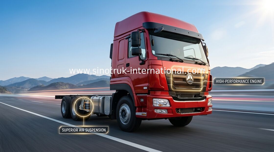 Hochleistungsfracht-LKW SINOTRUK 30-60 Tonnen 12 Räder LHD Euro2 336 HP