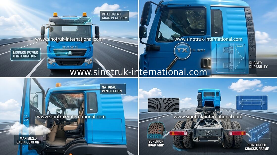 371HP SINOTRUK HOWO 6x4 Art des Traktor-LKW-LHD
