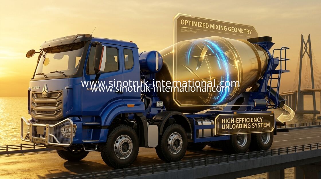 SINOTRUK HOWO NX 371HP 8*4 12 Räder Betonmischer, Betonmischer, Zementmischer