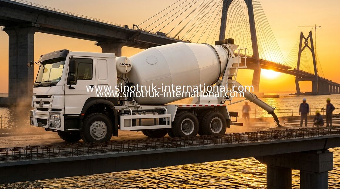Hoher niedriger Transportmischer LHD 6×4 10wheels der Pferdestärken-400HP des Kraftstoffverbrauch-HOWO