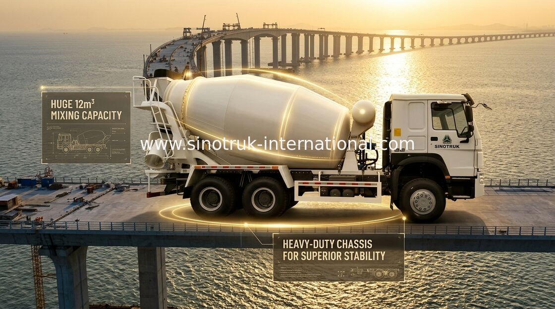 10-20CBM SINOTRUK HOWO Mischer-LKW 6 x 4 Bau 340Hp des Euro-2