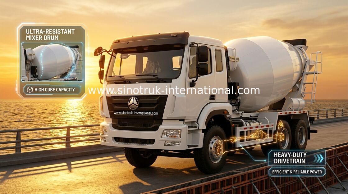 Mischer-Pumpen-LKW Euro2 290HP 6X4 ZZ5255GJBM3846B1 SINOTRUK HOHAN