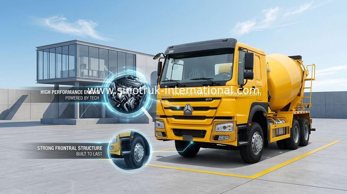 Laufwerksart 6x4 LHD Mischer-LKW 371HP SINOTRUK HOWO