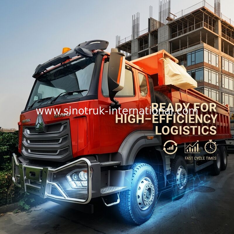 Super Lager HOWO 8×4 Kipper | 371 PS starke Leistung, 27 m³ großes Fassungsvermögen, 80–100 t Schwerlasttransport