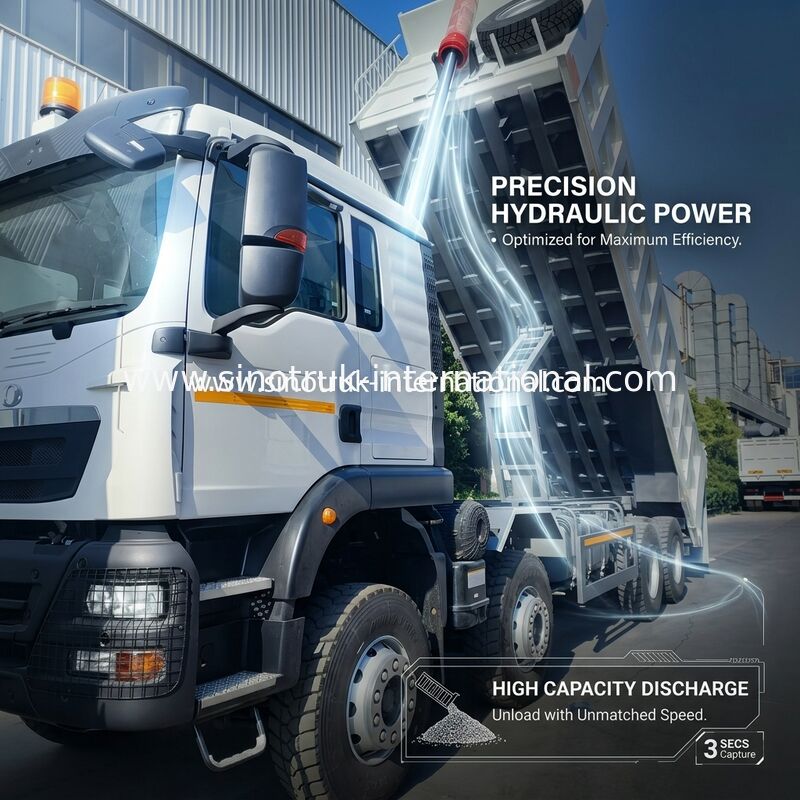 26.91CBM leistungsfähiger HOWO TX 8x4 Tipper Dump Truck mit 12.00R20 Rad