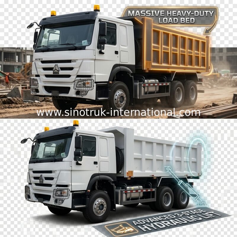10-Rad Kipper Dump Truck 371HP 6x4 Antrieb Euro2-Motor
