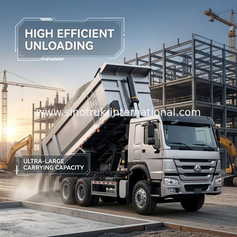 Ein Schleudertruck SINOTRUK HOWO 400 PS 12 Räder LHD 40 Tonnen 30 CBM ZZ3317V3567B1