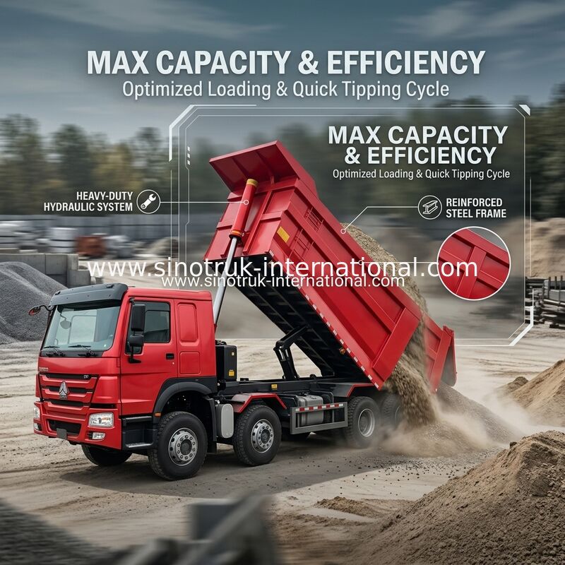 Ein Schleudertankwagen SINOTRUK HOWO A7 8X4 für den Bau ZZ3317V3567B1