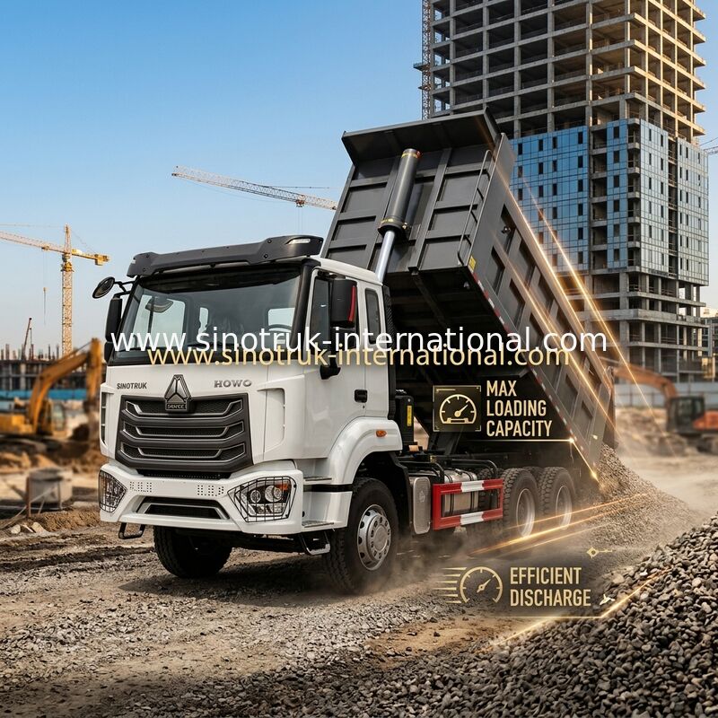 SINOTRUK HOHAN Howo Kipper Dump Truck Chassis Weichai Motor 6 × 4 LHD ZZ3257V384JB1 Modell