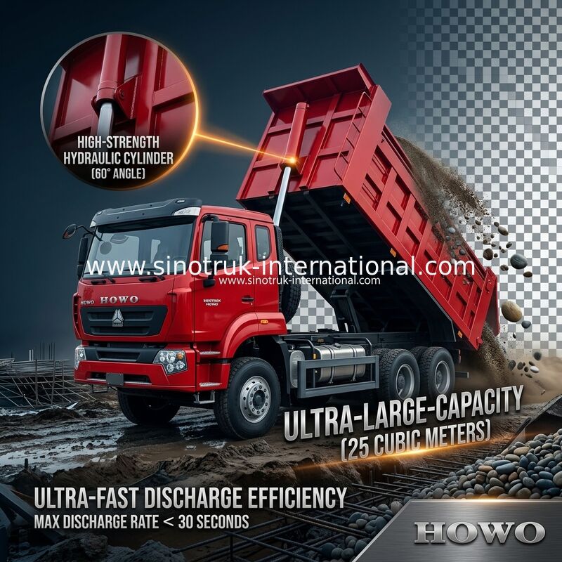 SINOTRUK HOHAN New Howo 6X4 RHD 10 Räder mit zierlich verstärkter Hintertür