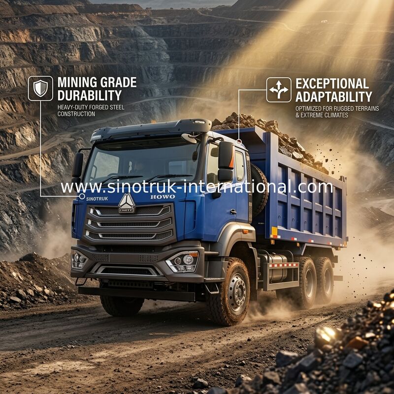 Der Triebwagen SINOTRUK HOHAN 371HP 10 Räder LHD 40 Tonnen 20-30CBM ZZ3317N356JB1