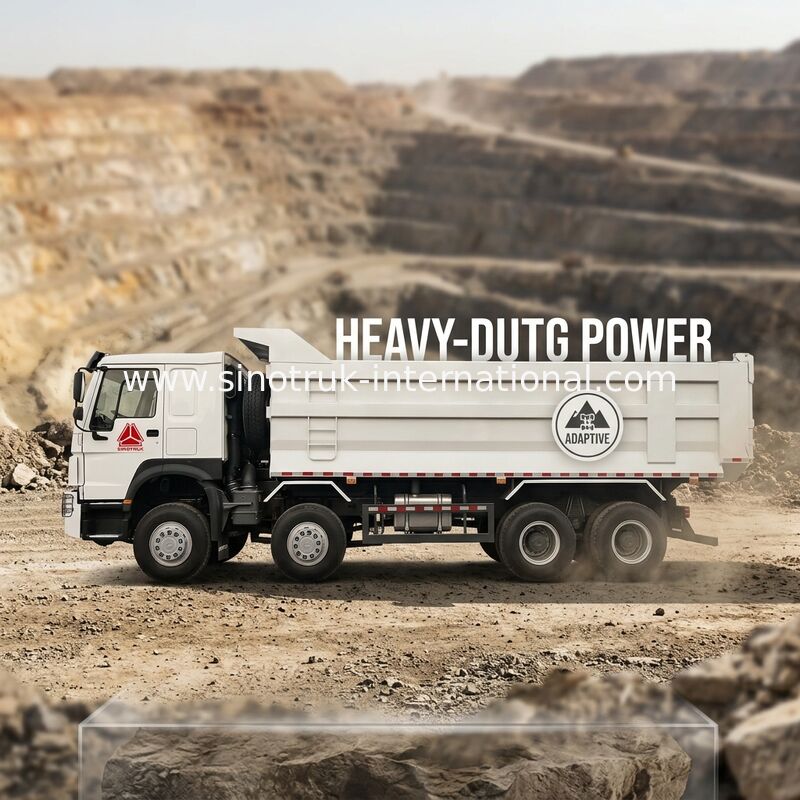 SINOTRUK HOWO Bergbau-Tipper-Dump-Truck 12Räder 400PS 8 × 4 U-Typ