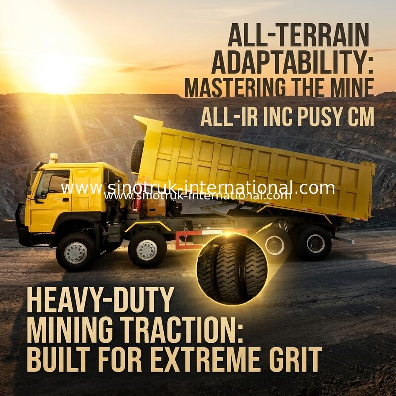 Sinotruk Howo Tipper Dump Truck 400 PS 8 × 4 50-60 Tonnen Lhd 12 Räder Großschachtel