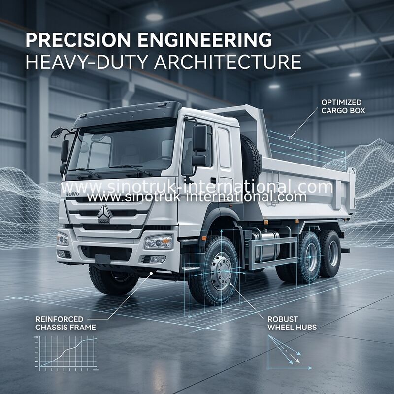 Art weißer Kipplaster SINOTRUK HOWO 6x4 400HP U für Bergbau unter Verwendung RHD