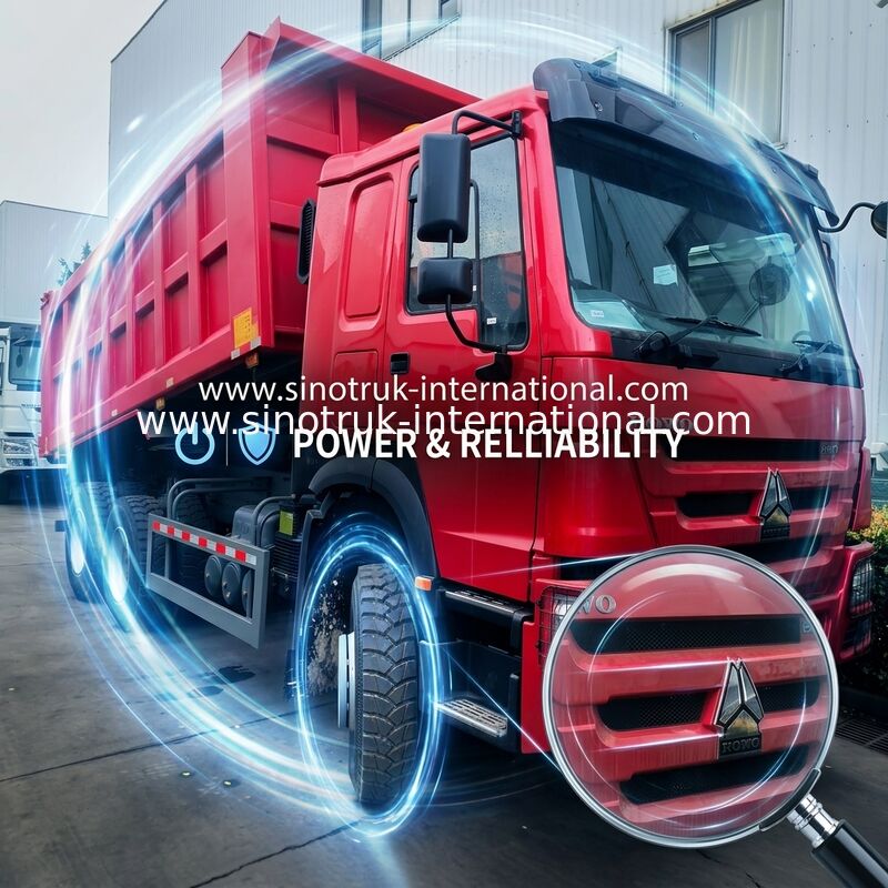 Sinotruk Howo Tipper Dump Truck 380 PS 6 × 4 mit Hyva Hydraulikzylinder für den Bergbau