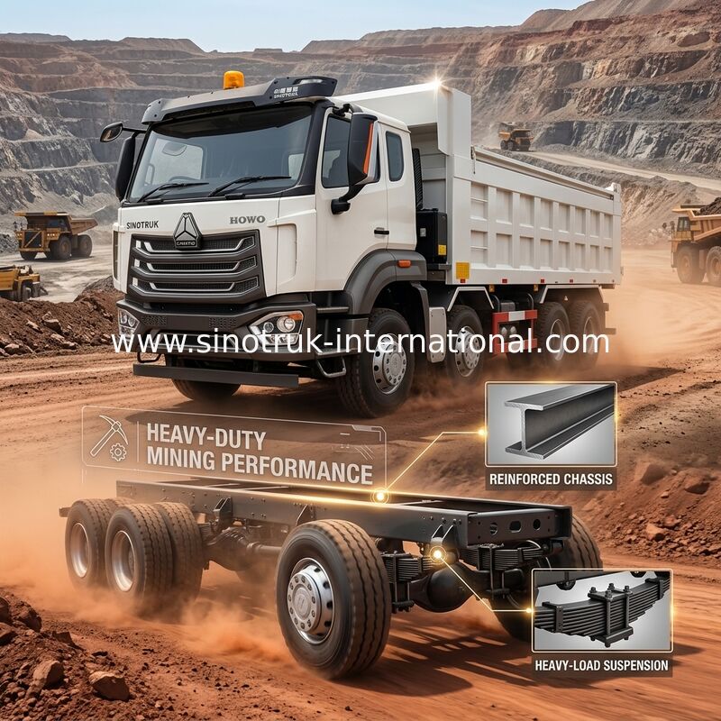 × 4 Sinotruk Howo Tipper Dump Truck Brand New 380Hp Rhd 12Wheels 8
