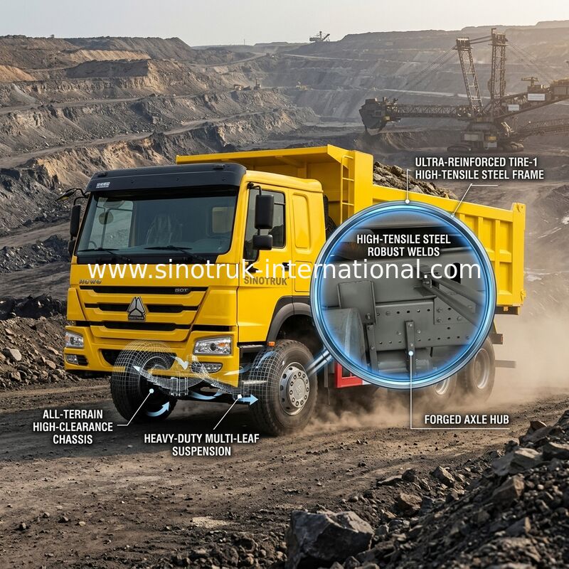10 Verbrauch der Rad-hoher Pferdestärken-400HP HOWO Tipper Dump Truck Low Fuel