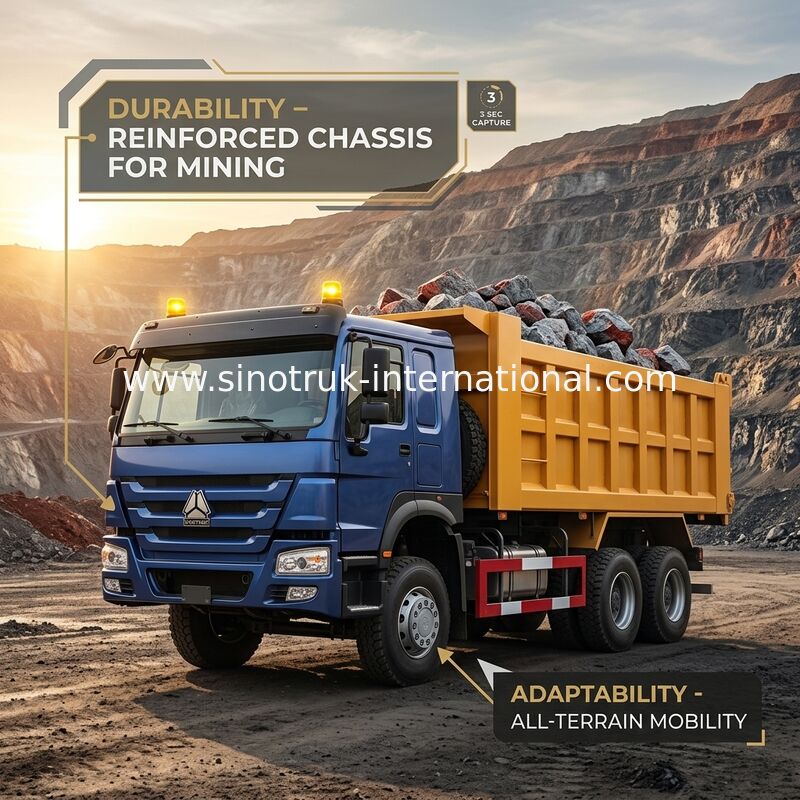 SINOTRUK HOWO Kipper-Muldenkipper LHD 6×4 400 PS