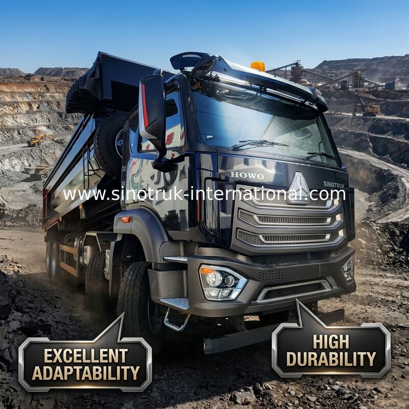 LHD 8×4 10wheels HOWO Tipper Dump Truck High Horsepower 371HP