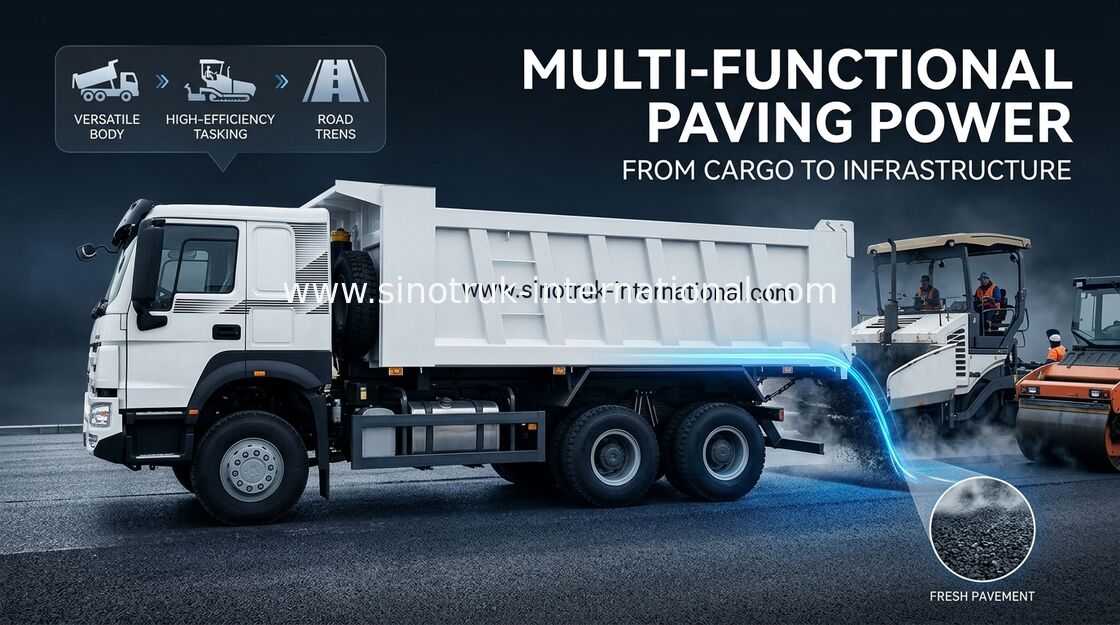SINOTRUK Howo Tipper Dump Truck LHD 6X4 371HP in der weißen Farbe