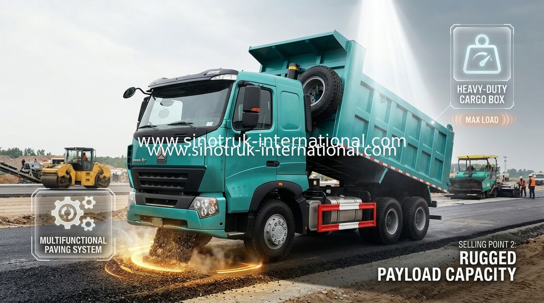 Bau-Kipper-Kipplaster 6 x 4 SINOTRUK HOWO A7 290HP in der blauen Farbe