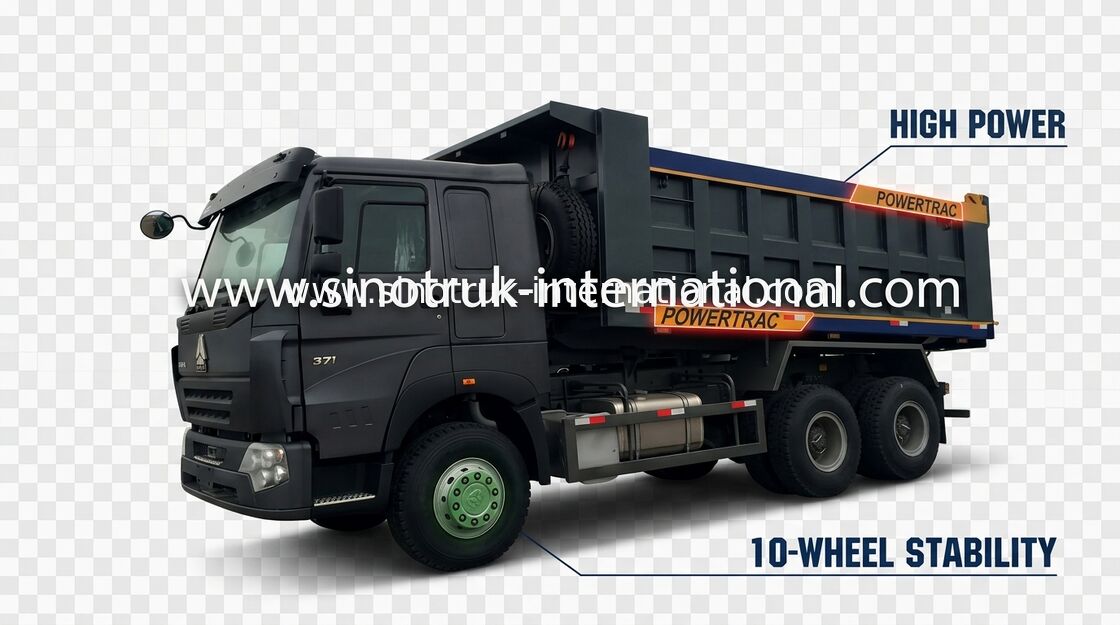 Laden-Bau-Waren-Kipper-Kipplaster LHD 371HP 30 - 40 Tonnen schwere Kipplaster-