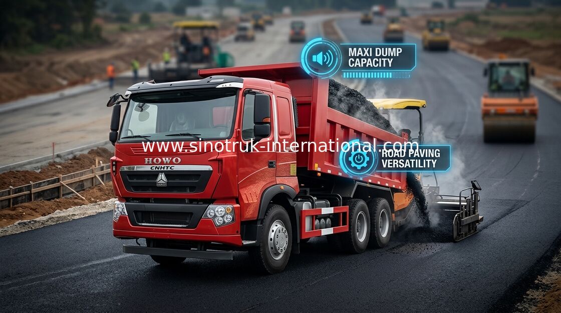 360HP LHD 30 - 40 Tonnen Kipplaster Sinotruk Howo 6x4 Howo-Kippwagen International-