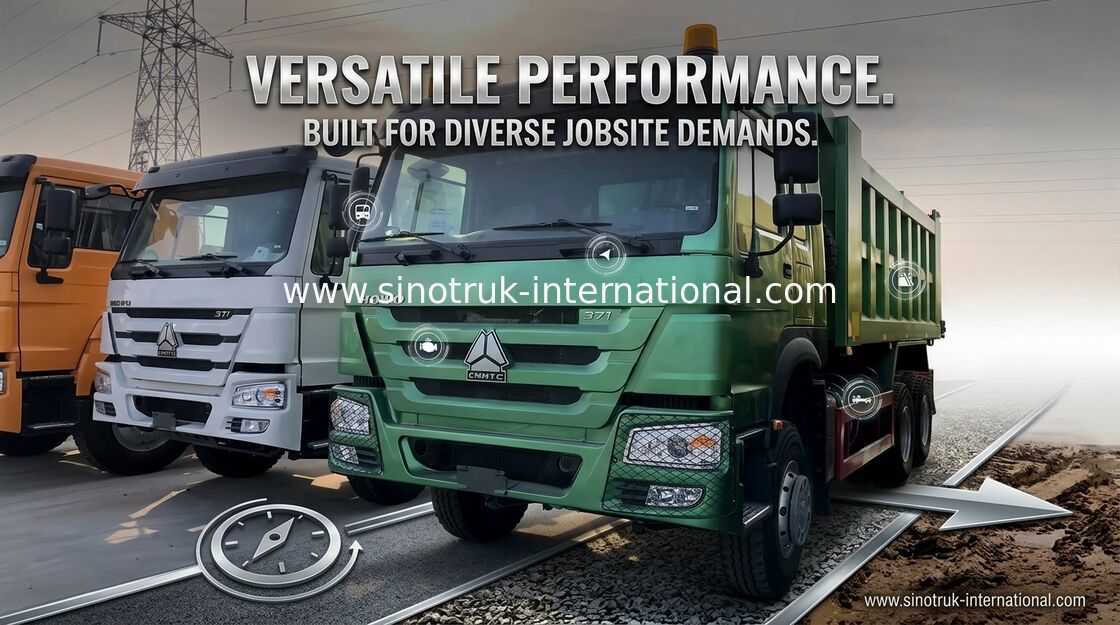 Tonnen Tipper Trucks 6x4 SINOTRUK 10 Rad-HOWO ZZ3257N3647A 30 16 - 18 CBM