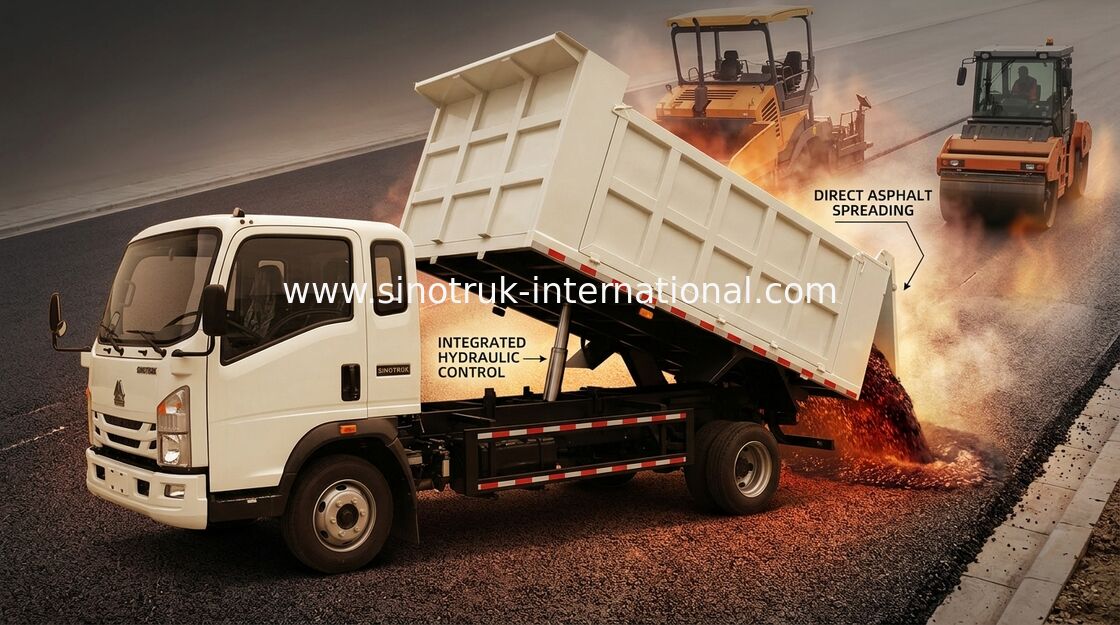 4×2 Rhd 8 Tonnen des Kipper-Tipper Truck 116hp für das Bergbau unter Verwendung
