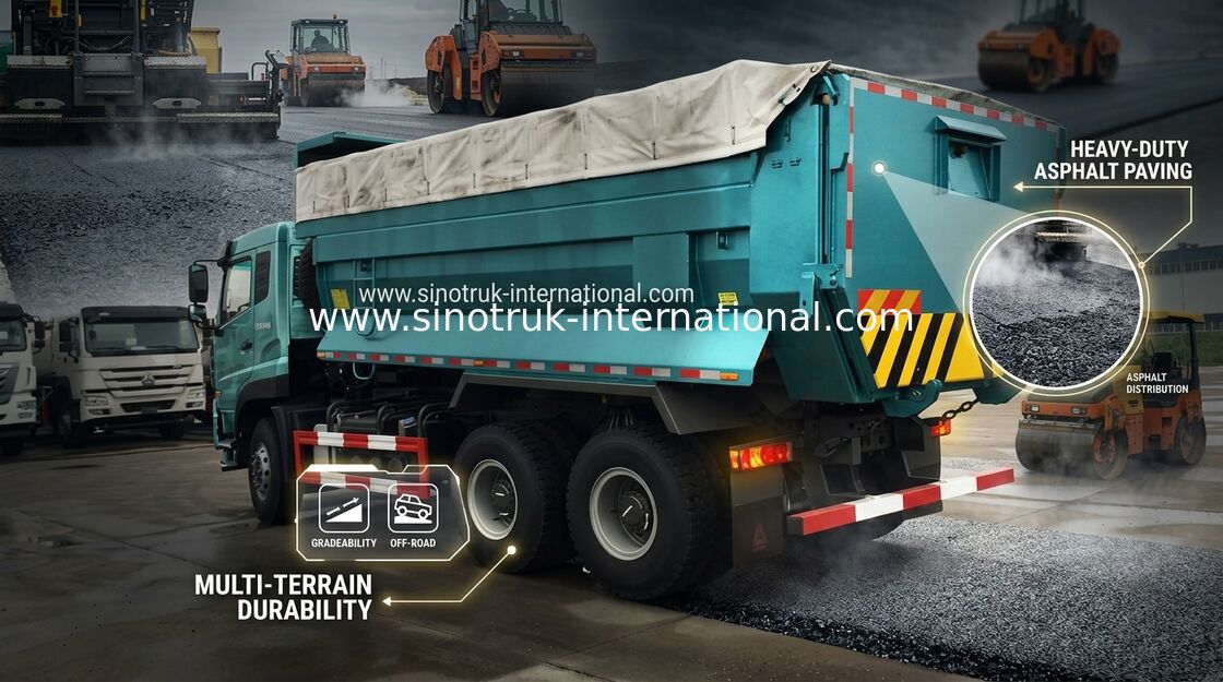 SINOTRUK-Kipplaster 25 - 40 Tonnen für die Arbeiten, die Baumaterial tragen