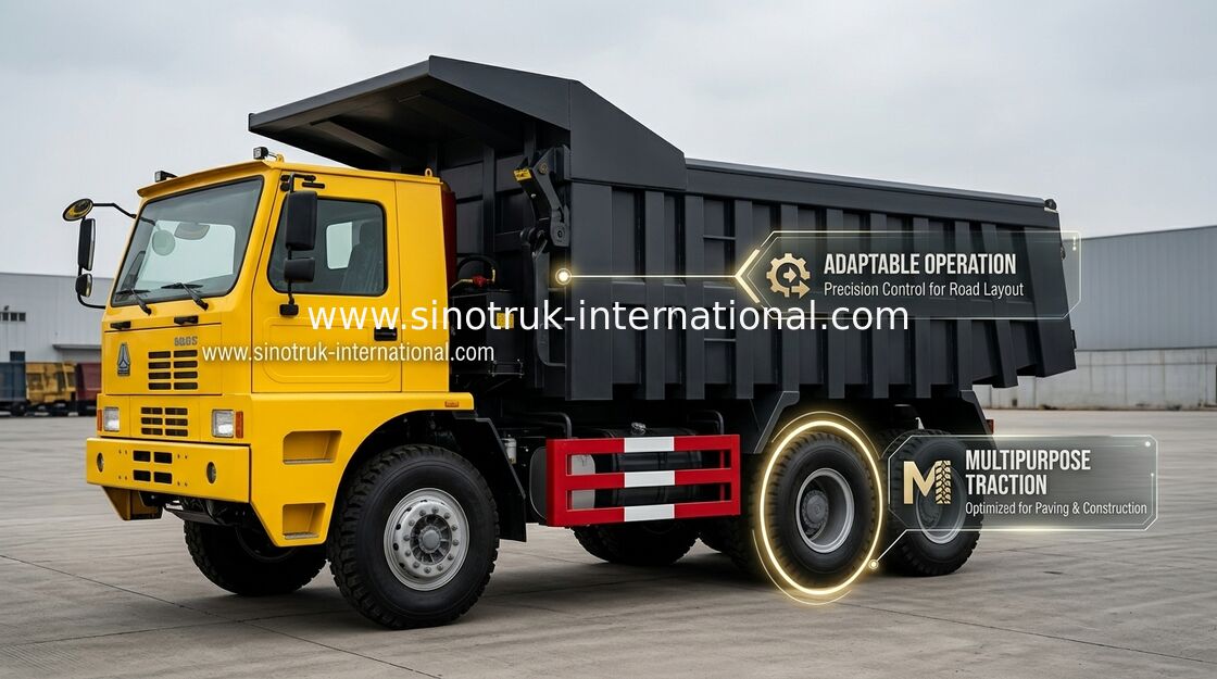 70 Tonnen des HOWO-Bergbau-Kipper-Kipplaster-6X4 371HP hochfeste Stahlpritschenaufbau-