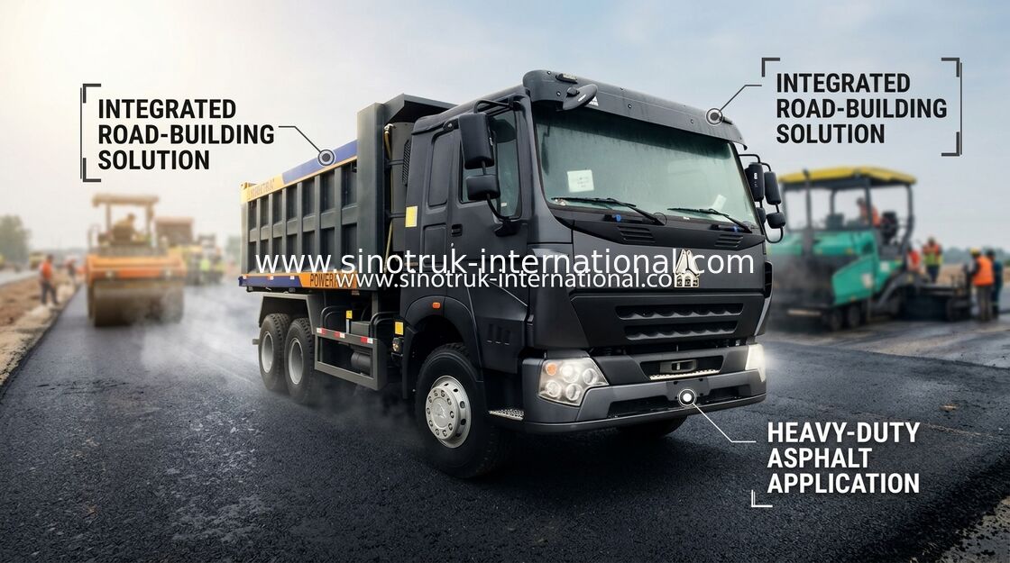 20 CBM 30 - 40 vorderes anhebendes System der Tonnen-SINOTRUK des Kipplaster-LHD 371 HP 6X4