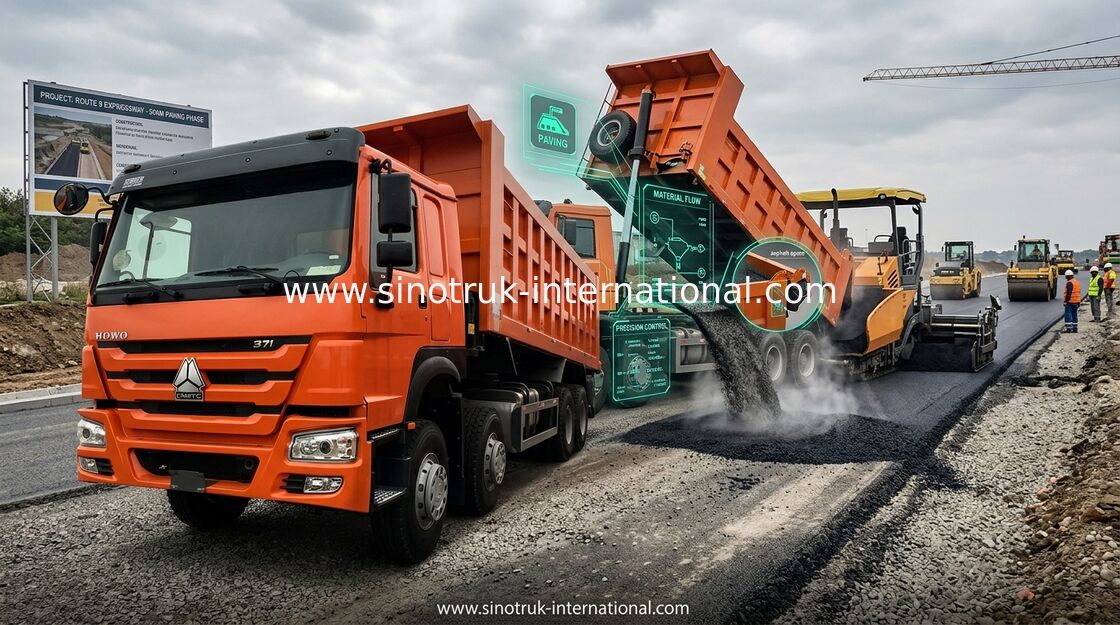 Niedriger Kraftstoffverbrauch-leistungsfähiger Kipper-Kipplaster 371HP 8x4 RHD SINOTRUK HOWO