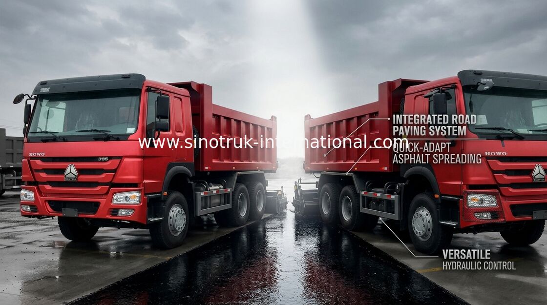 Kipplaster 336HP 6X4 RHD Minenindustrie Sinotruk Howo 30 Tonne weiß/Rot/grünen