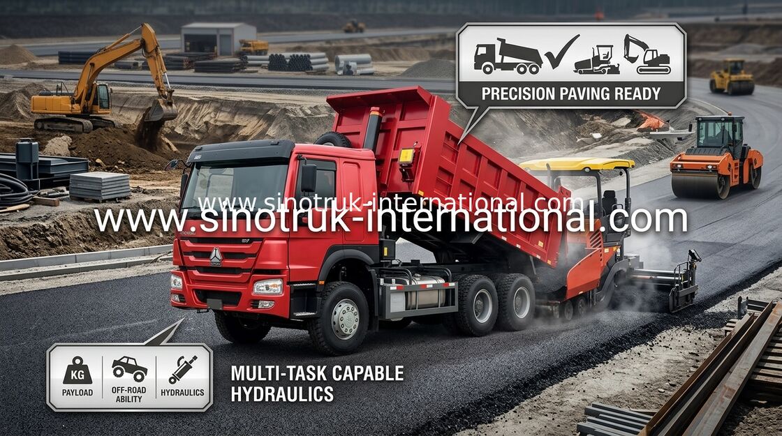 LHD 6X4 SINOTRUK HOWO vorderes Anheben des Kipper-Kipplaster-Euro-2 336HP der Maschinen-HYVA
