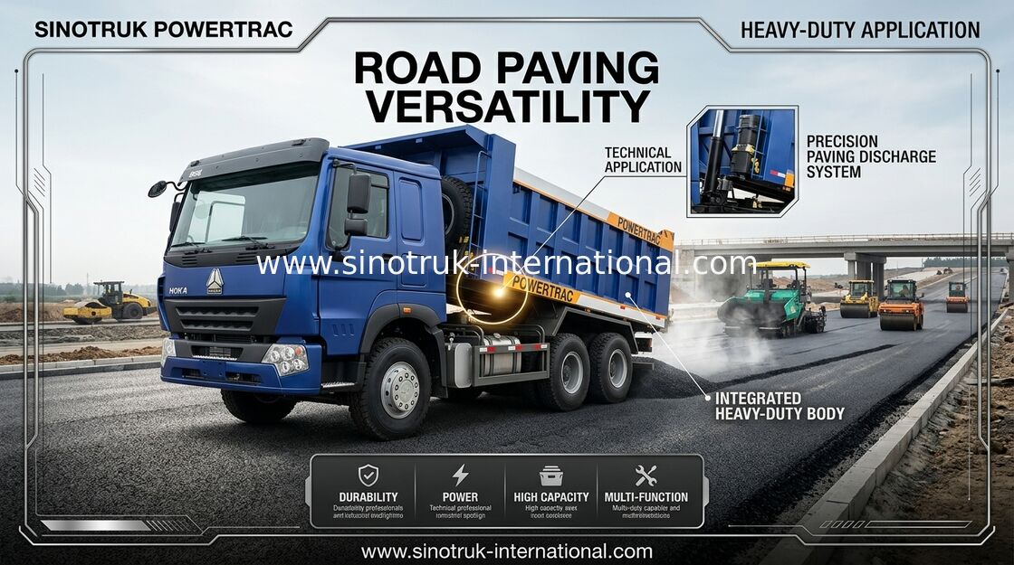 10 Kipplaster LHD 371 HP 20CBM 30 - 40 der Rad-SINOTRUK Hydrozylinder der Tonnen-HYVA