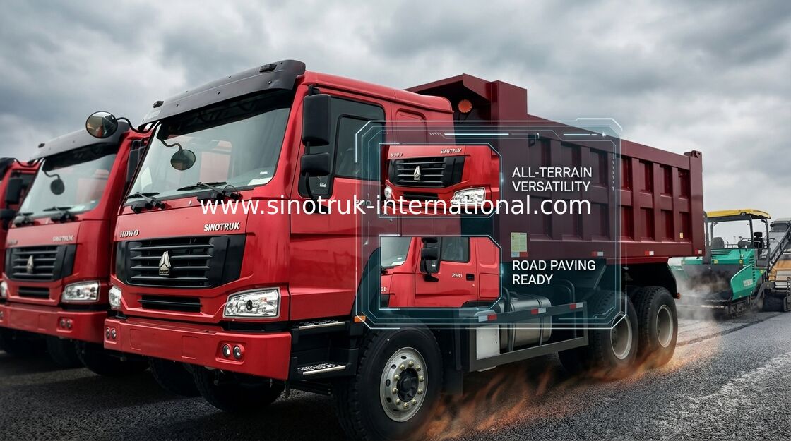 HOWO-Kipplaster 10 dreht 371HP LHD 10 - 25 CBM 30 - 40tons für Minenindustrie