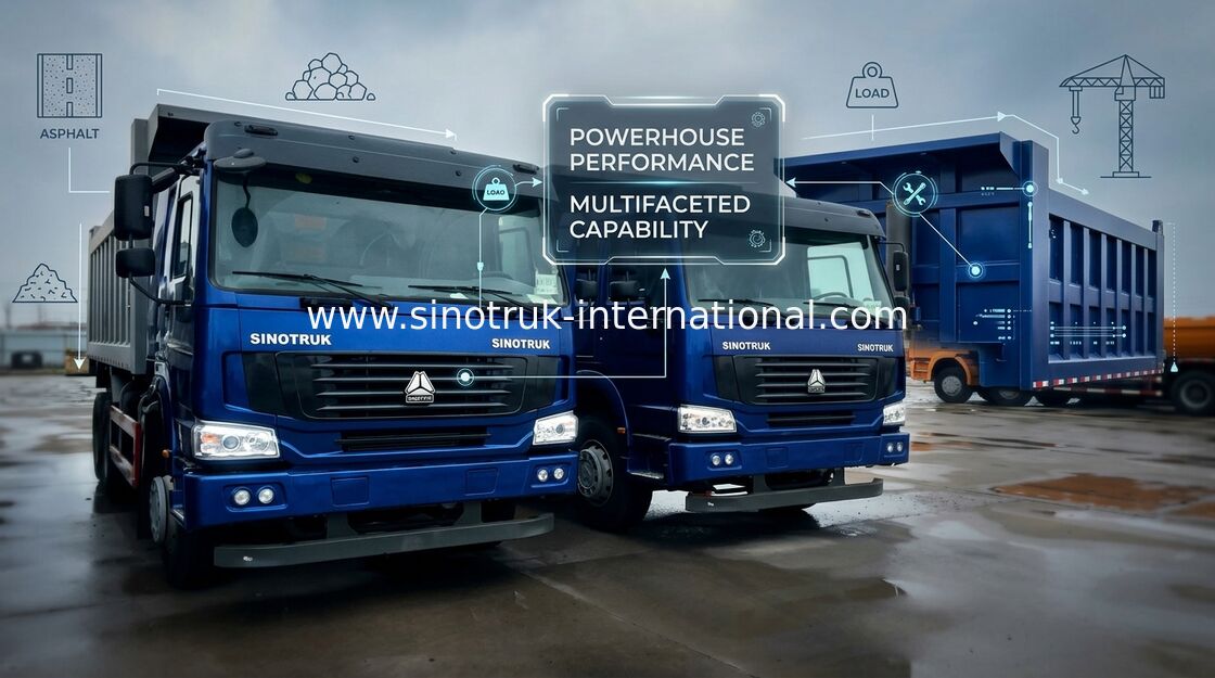 10 Maschine der Rad-Kipper-Kipplaster-hohe Belastbarkeits-WD615.47 371HP